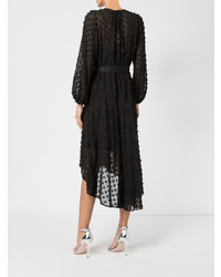 Robe midi brodée noire Zimmermann