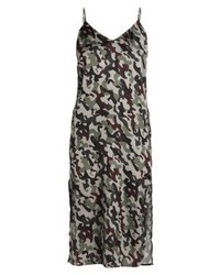 Robe midi camouflage olive NA-KD