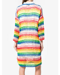 Robe midi en crochet multicolore Mira Mikati