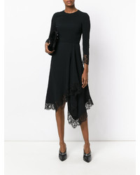 Robe midi en dentelle noire Givenchy