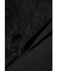 Robe midi en dentelle noire By Malene Birger