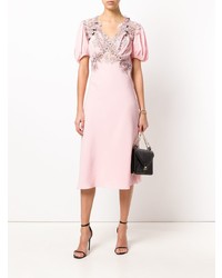 Robe midi en dentelle rose Ermanno Scervino