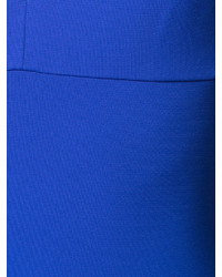Robe midi en laine bleue Victoria Beckham