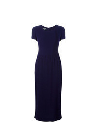 Robe midi en laine violette