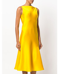 Robe midi en satin jaune Calvin Klein 205W39nyc