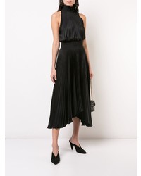 Robe midi en soie noire A.L.C.