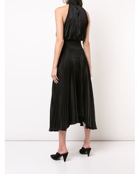 Robe midi en soie noire A.L.C.