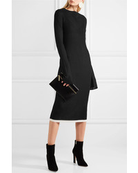 Robe midi en tricot noire Ellery