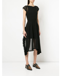 Robe midi en tulle à volants noire Comme Des Garçons Vintage