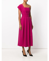 Robe midi fuchsia Preen by Thornton Bregazzi