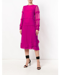 Robe midi fuchsia N°21