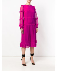 Robe midi fuchsia N°21