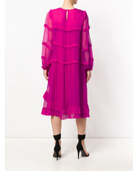 Robe midi fuchsia N°21