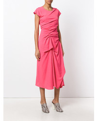 Robe midi fuchsia Sies Marjan