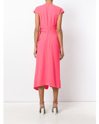 Robe midi fuchsia Sies Marjan