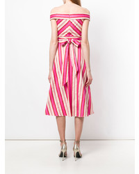 Robe midi imprimée fuchsia Temperley London