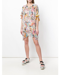 Robe midi imprimée multicolore Tsumori Chisato