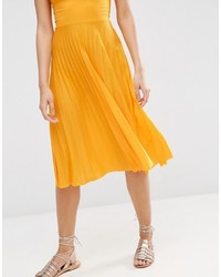 Robe midi jaune Asos