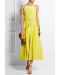 Robe midi jaune