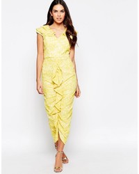 Robe midi jaune