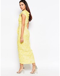 Robe midi jaune