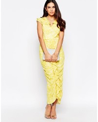 Robe midi jaune