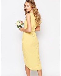 Robe midi jaune TFNC