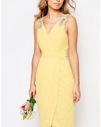 Robe midi jaune TFNC