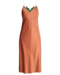 Robe midi marron clair DKNY
