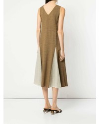 Robe midi marron Muller Of Yoshiokubo