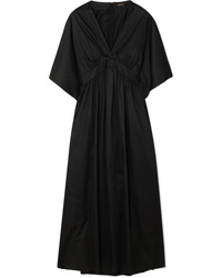 Robe midi noire Adam Lippes