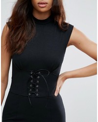 Robe midi noire Asos