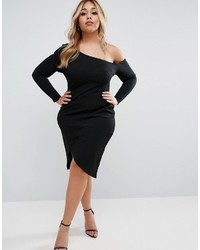 Robe midi noire Asos