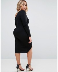 Robe midi noire Asos