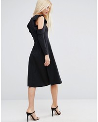 Robe midi noire Asos