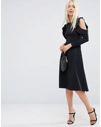 Robe midi noire Asos