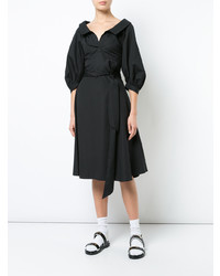 Robe midi noire Chalayan