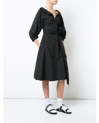 Robe midi noire Chalayan