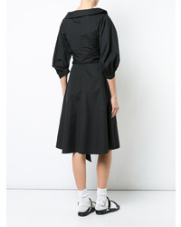 Robe midi noire Chalayan