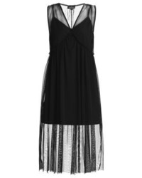 Robe midi noire Topshop