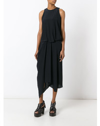 Robe midi noire Chalayan