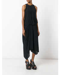 Robe midi noire Chalayan