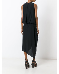 Robe midi noire Chalayan