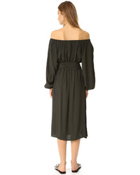 Robe midi olive MLM Label