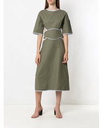 Robe midi olive Framed