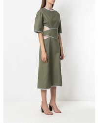 Robe midi olive Framed