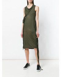 Robe midi olive Rick Owens DRKSHDW