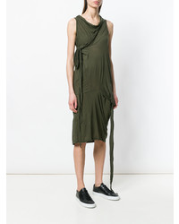 Robe midi olive Rick Owens DRKSHDW