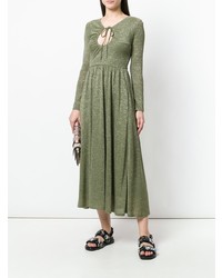 Robe midi olive Alexa Chung