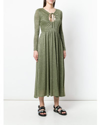 Robe midi olive Alexa Chung